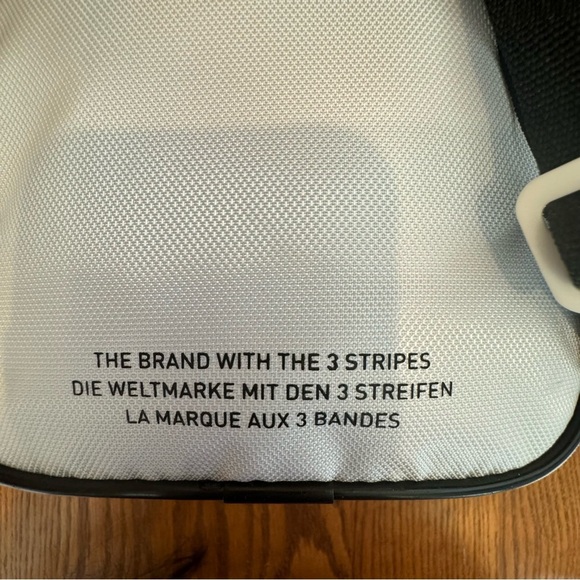 Adidas Santiago Mini Backpack White Black Adjustable Strap Handle Pockets - Picture 12 of 15